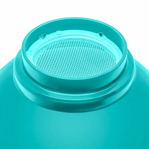 Пластиковая воронка лейка на банку с широким горлом Ø 15 см, ситом и удобной ручкой, Kitchette Бирюзовый 86800 - фото 7