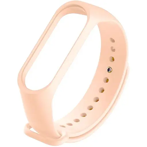 Ремешок Silicone Mi Band 5 Beige (2) - фото 1