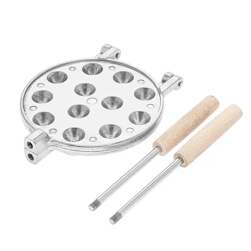 Орешница форма для выпечки орешков на 12 половинок орехов со съемными ручками ХЭАЗ, ХЕАЗ Серый 87441 - фото 3