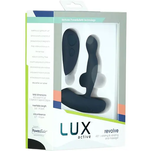 Массажер простаты с ротацией и вибрацией Lux Active Revolve пульт ДУ - фото 8
