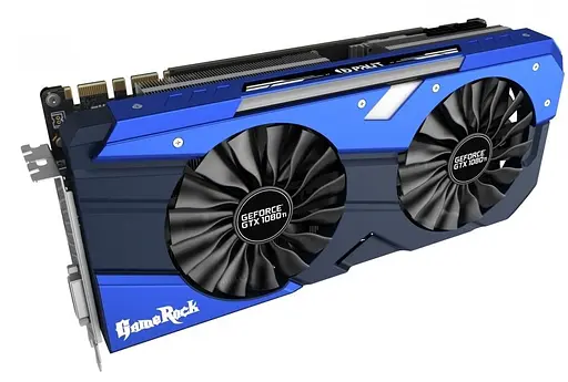 Видеокарта Palit GTX 1080Ti 11Gb GameRock (NEB108TT15LC-1020G) (GDDR5X, 352 bit, PCI-E v3.0) Б/у - фото 3