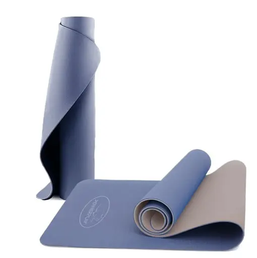 Коврик для йоги и фитнеса PowerPlay 4150 TPE Premium Performance Mat Синий (183x61x0.6) (PP_4150_Blue) - фото 7