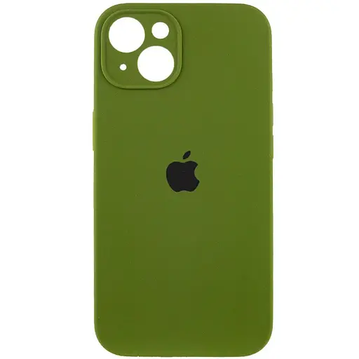 Чехол Epik Silicone Case Full Camera Protective AA для Apple iPhone 15, 6.1 Зеленый/Dark Olive