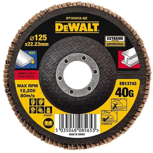 Круг шліфувальний DeWalt Inox Extreme пелюстковий (DT30602) - фото 1