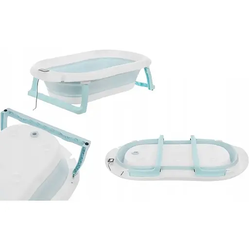 Дитяча ванночка Kanzaa Blue з подушкою, термометром - фото 3