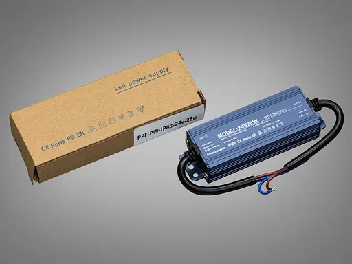 Блок живлення 24 В, для підключення LED стрічки, 28Вт, 1.16А - фото 2