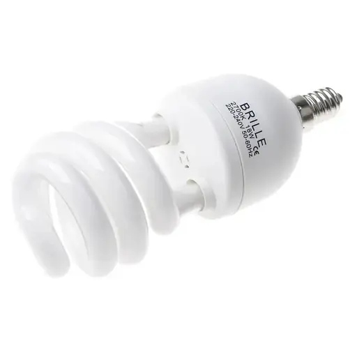 Лампа Brille енергозберігаюча PL-SP/A 18W/827, 12 мм E14 Br 220 В