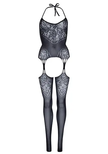 Leg Avenue Jacquard net bodystocking OS Black One size - фото 6