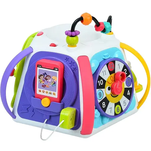 Развивающая игрушка Hola HE8971 Шестигранник 14в1 со звуком и светом - фото 2