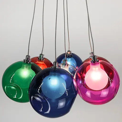 Яскравий світильник Восса Multicolor на 7 кольорових плафонів Line.F AA 225/7 - фото 6