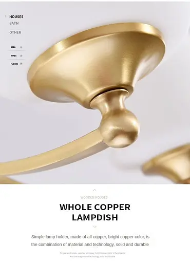 Светодиодная люстра Звон 5027 (Золотая) 5 плафонов - фото 3