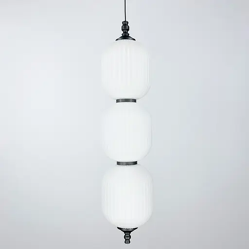 Мінімалістичний підвіс з фактурними кульками | Арт. MJ 23/3 | Line F - фото 1