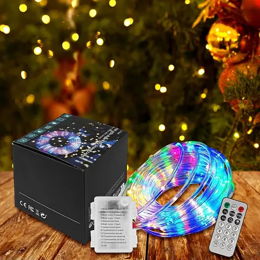Уличные рождественские огни Waiybbit, 2 батареи, 49 футов/шт., 150 светодиодных гирлянд, меняющих цвет, с дистанционным управлением - фото 8
