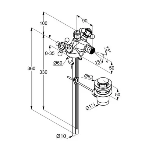 Смеситель для биде Kludi Adlon 512110520 - фото 3