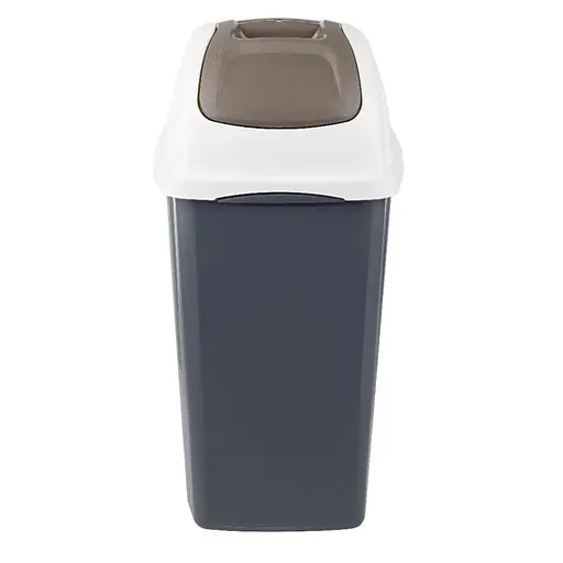 Контейнер для мусора с крышкой Europa 35x39x77h, 65 л серый