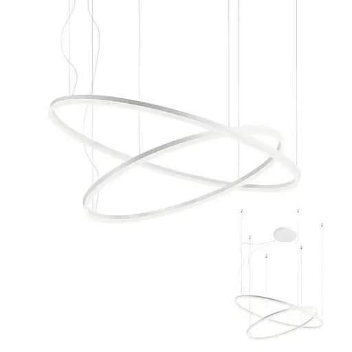 Подвесной светильник Redo ORBIT SU LED 108W 4000K D1000+600 SAND WHITE (4.1.2)-TRIAC 01-1922-TRIAC - фото 1