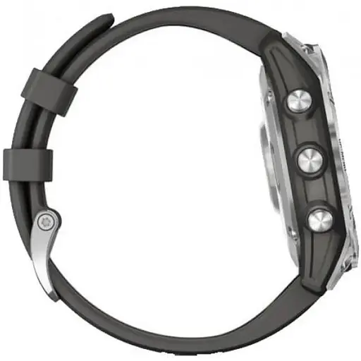 Смарт-годинник Garmin Fenix 7 Silver with Graphite Band (010-02540-00/01) - фото 4