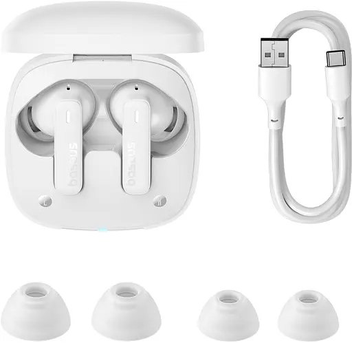 Навушники Baseus Bowie E19 White - фото 7