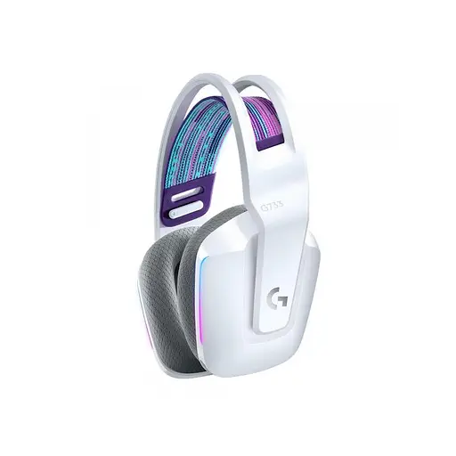 Комп'ютерна гарнітура Logitech G733 Lightspeed Wireless RGB White (981-000883) - фото 2