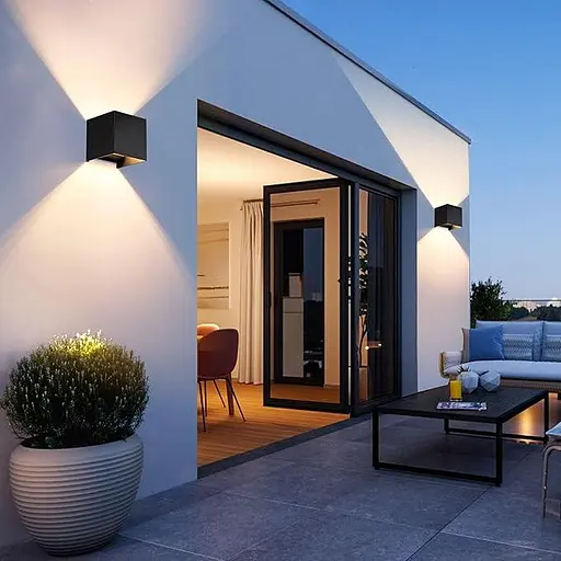 Комплект із 2 настінних світильників для вулиці - фото 4