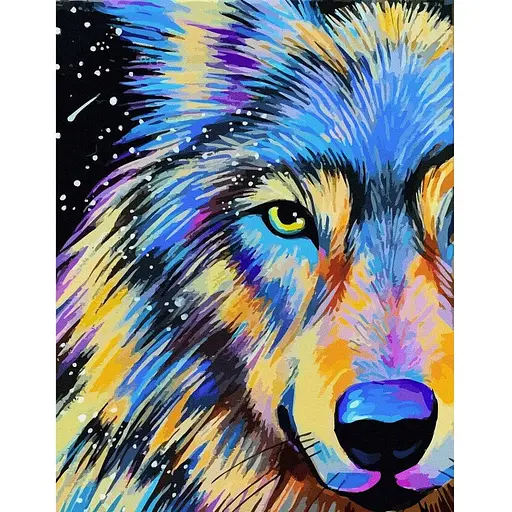 Полотно на картоне с контуром Rosa Start Животные №9 30х40 хлопок акрил