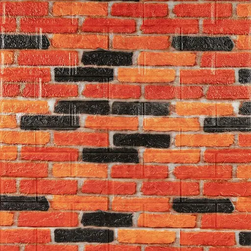 Самоклеящийся декоративный 3D панель 700х770х5мм Бежево-коричневый Екатеринославский матовый кирпич (047M) SW-00000636 - фото 1