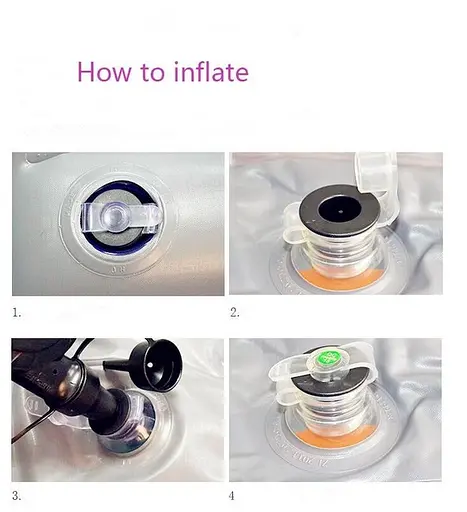 Надувне крісло з пуфом Air Sofa (велюрове покриття) - фото 7