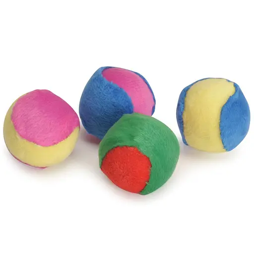 Игрушка для кошек Camon фэнтези шарики из полиэстера и кошачьей мяты 4 шт. (AG135) - фото 2