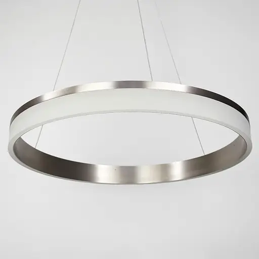 Підвісна кільцева люстра в сатиновому каркасі Ø 60 см | Арт. MJ261-600 Carmine | Line F - фото 4