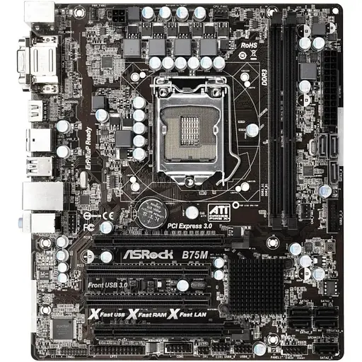 Материнская плата ASRock B75M REV. G/A 2.01 (s1155) - фото 1
