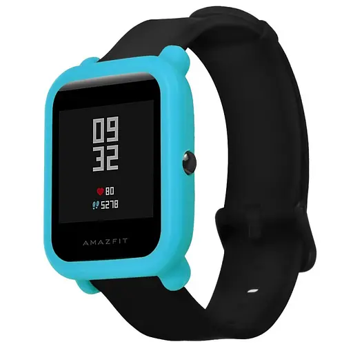 Защитный чехол Tamister для смарт-часов Amazfit Bip/Bip Lite/Bip S голубой - фото 3