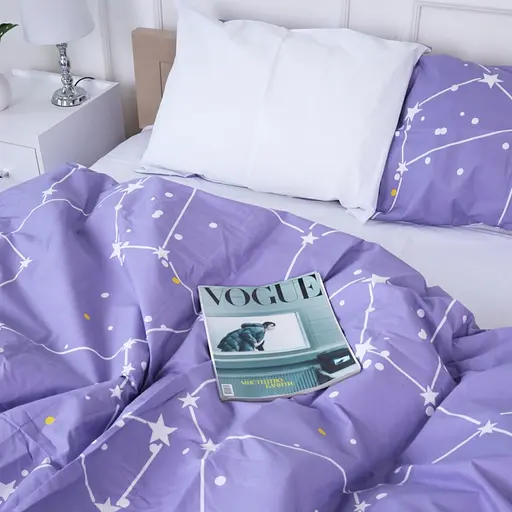 Комплект постільної білизни MirSon 17-4742 Constellation 2x143x210 см - фото 4