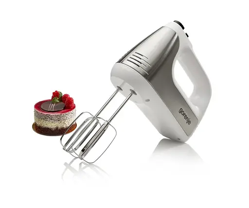 Gorenje Міксер ручний 400 Вт насадки-4 винчики, турборежим, біло-сірий - фото 5