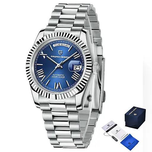 Наручний годинник чоловічий PD-1752 Silver-Blue Pagani Design acs0031164 - фото 1