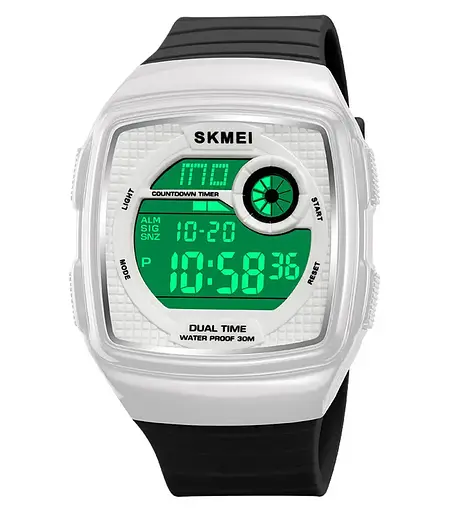 Годинник чоловічий наручний спортивний Skmei 2208 (Білий) - фото 2