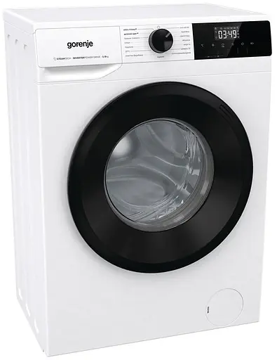 Стиральная машина Gorenje фронтальная 8 кг 1400 A+++ 55 см дисплей пара инвертор белый - фото 2