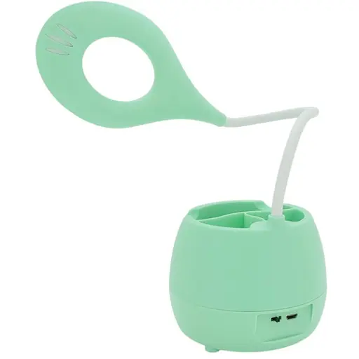 Настільна лампа-органайзер Voltronic SST-813 гнучка 3 режими 4.2V 300mAh microUSB 3 години роботи 42 см 200 г Green Box - фото 2