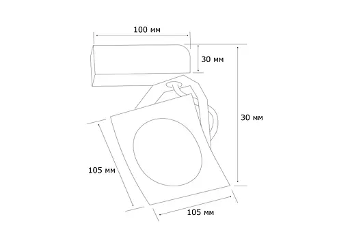 Трековий Світильник MJ-Light H111 LED7W WH 4000K - фото 2