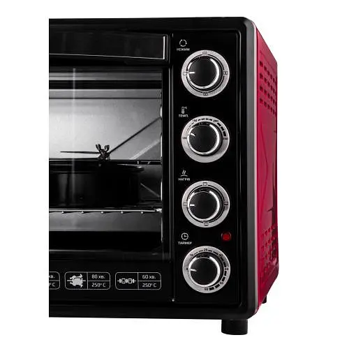 Духовка настільна Liberton LEO-650 Red - фото 4