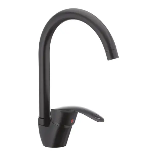 Змішувач для кухні Cron Mars 777-G black CR0786 Чорний матовий - фото 1