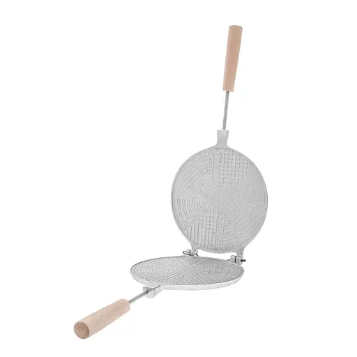 Форма для випічки вафель і вафельних коржів вафельниця тортівниця кругла 180 мм, Ласунка 81849 - фото 1