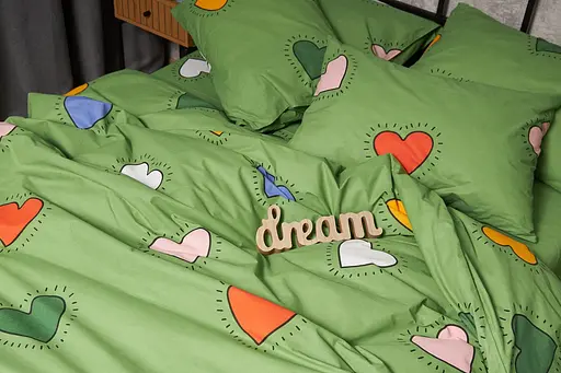 Набір наволочок Moon&Star Бязь Gold Люкс Rainbow Hearts 40х60 см 2 шт - фото 4