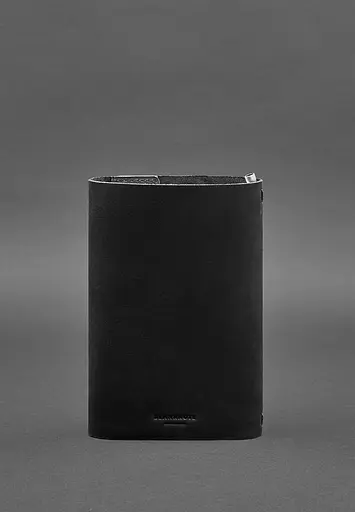 Шкіряний блокнот софт-бук 7.0 чорний Crazy Horse - фото 5