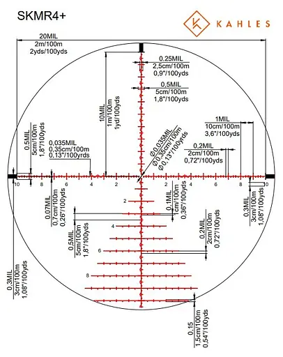 Приціл оптичний KAHLES K328i DLR CCW 3.5-28x50 (36 мм) illum. Skmr4+ w-right FFP - фото 2