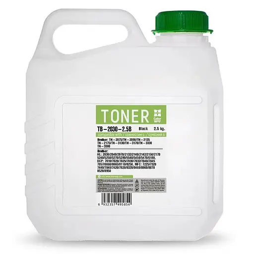 Тонер Brother HL-2030/2040/2070/5240/5250/5270/5280, 2.5 кг, ColorWay (TB-2030-2.5B)