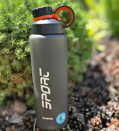Пляшка для води Casno 1000 мл KXN-1243 Чорна (KXN-1243_Black) - фото 2