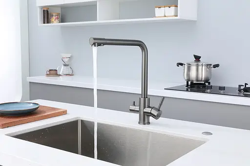 Смеситель для кухни с подключением к фильтру графитовый "Frosh" Nett FGr-33 Графит - фото 3