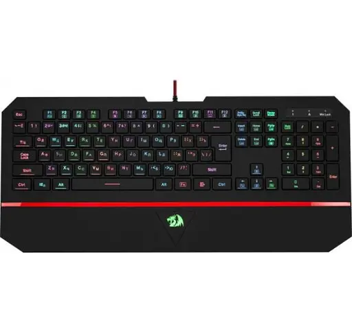 Игровая клавиатура Redragon Karura2 UKR RGB-подсветка + подставка + мембрана - фото 3