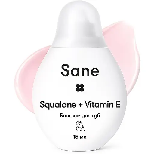 Бальзам для губ Sane з ароматом вишні живильний 15 мл - фото 3