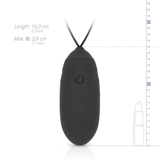 Віброяйце EasyToys Luv Egg 16 см чорний - фото 8